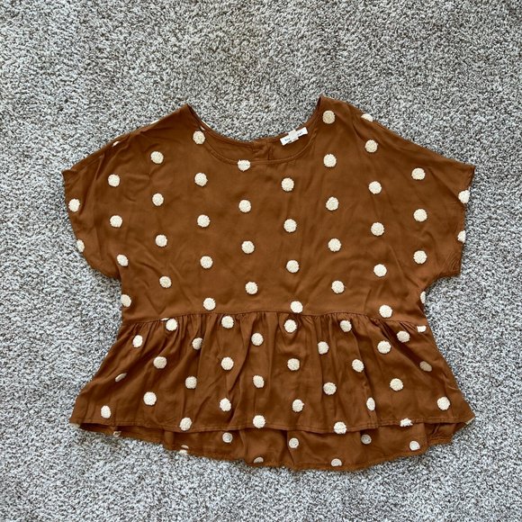 Blu Pepper Blouse | Mustard Top - Picture 2 of 8